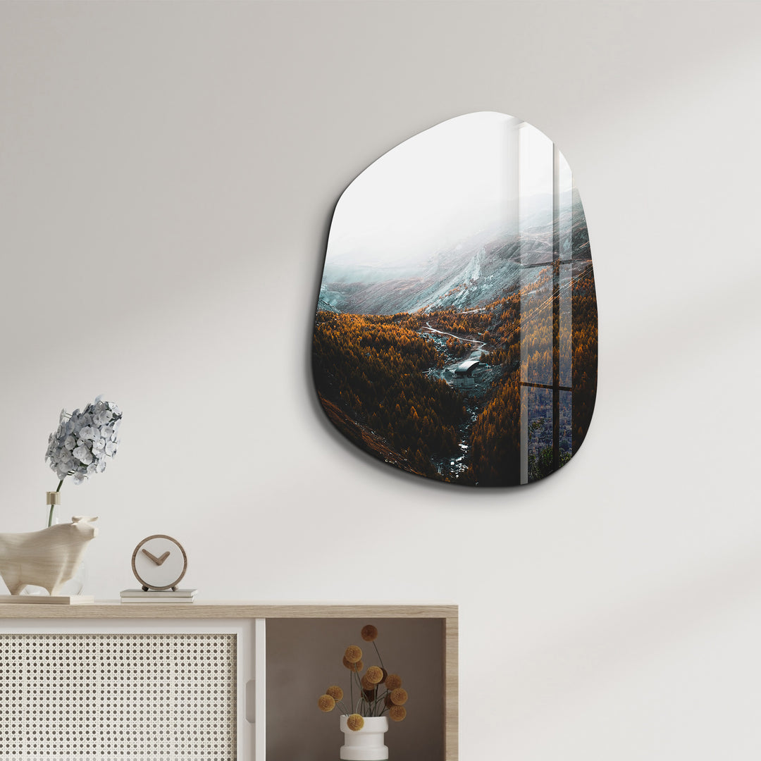 ・"The Hill"・Amorphous Collection Glass Wall Art