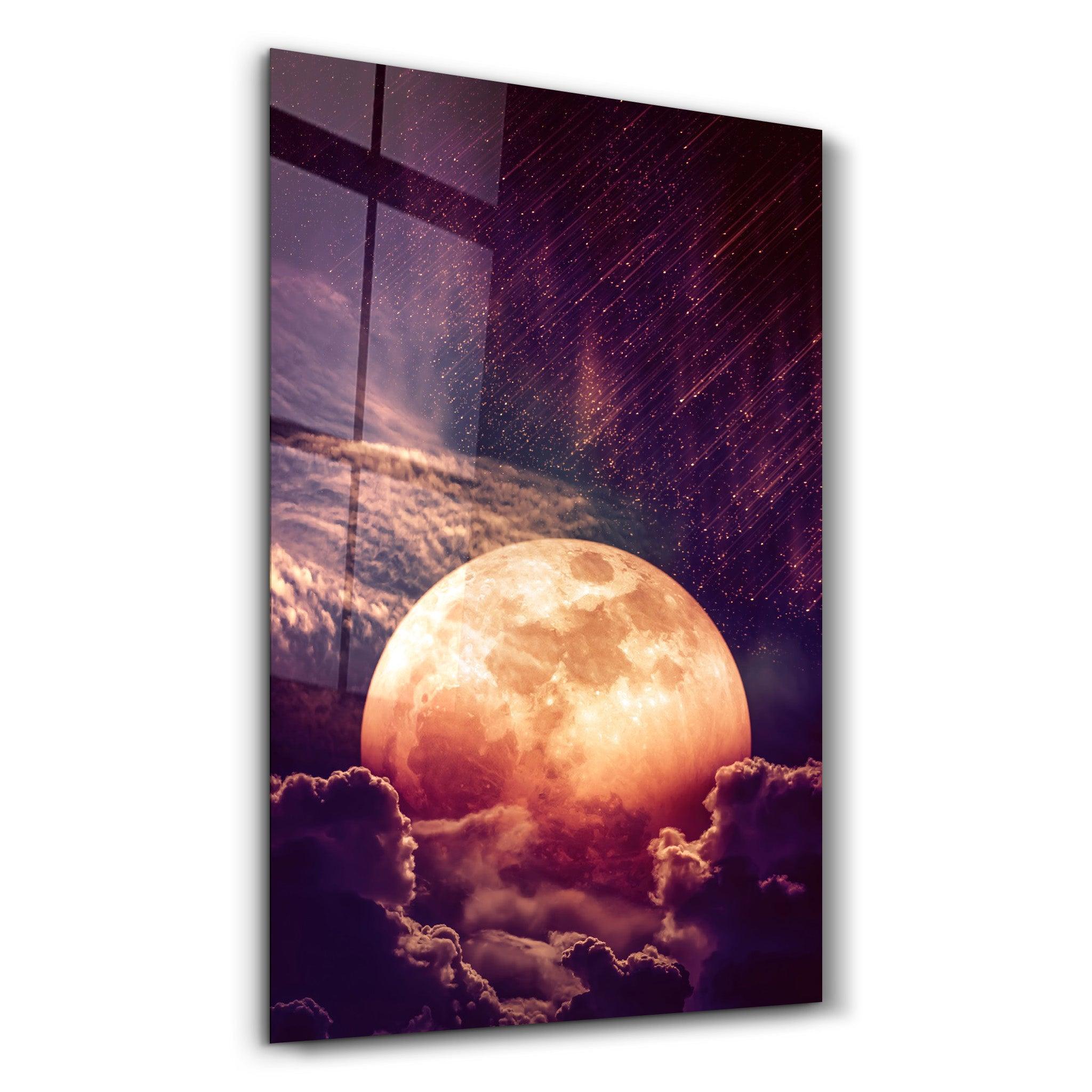 Meteor Shower | Glass Wall Art – Artdesigna