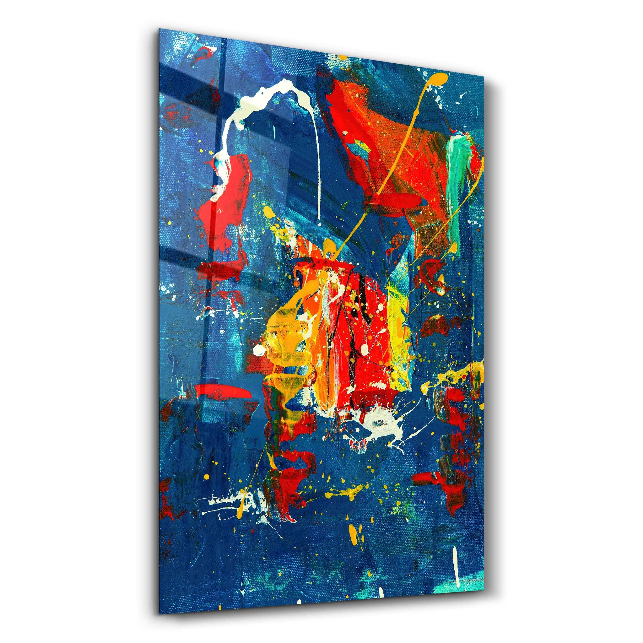・"Oil Painting - Abstract"・Designer's Collection Glass Wall Art - ArtDesigna Glass Printing Wall Art