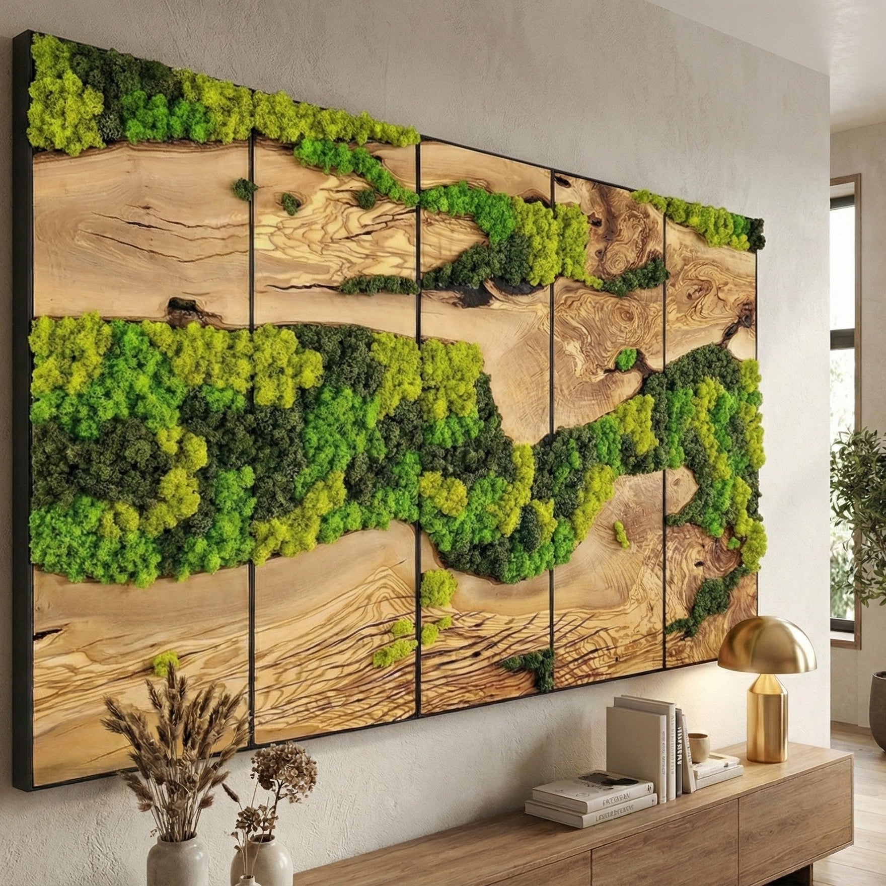 Unexplored Moss Forest | Premium Handmade Wall Sculptures – Artdesigna