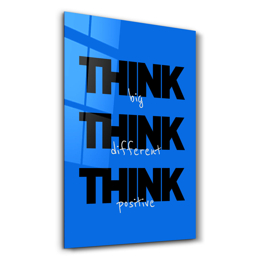 Think Big | Motivational Glass Wall Art