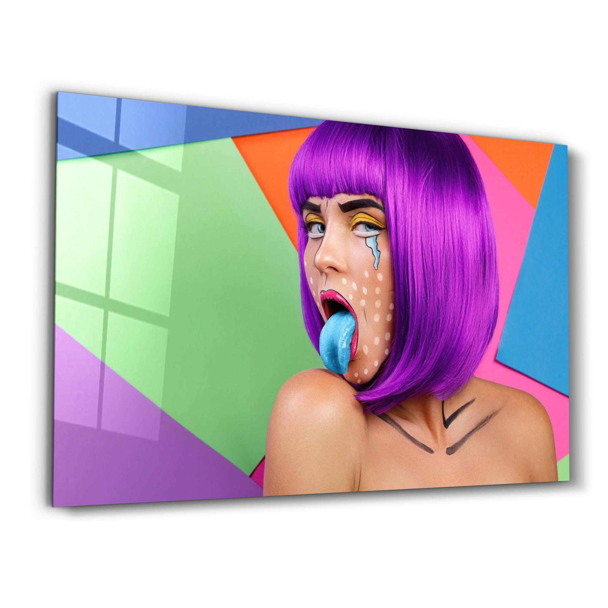 Blue Tongue Designer's Collection Glass Wall Art ArtDesigna Glass