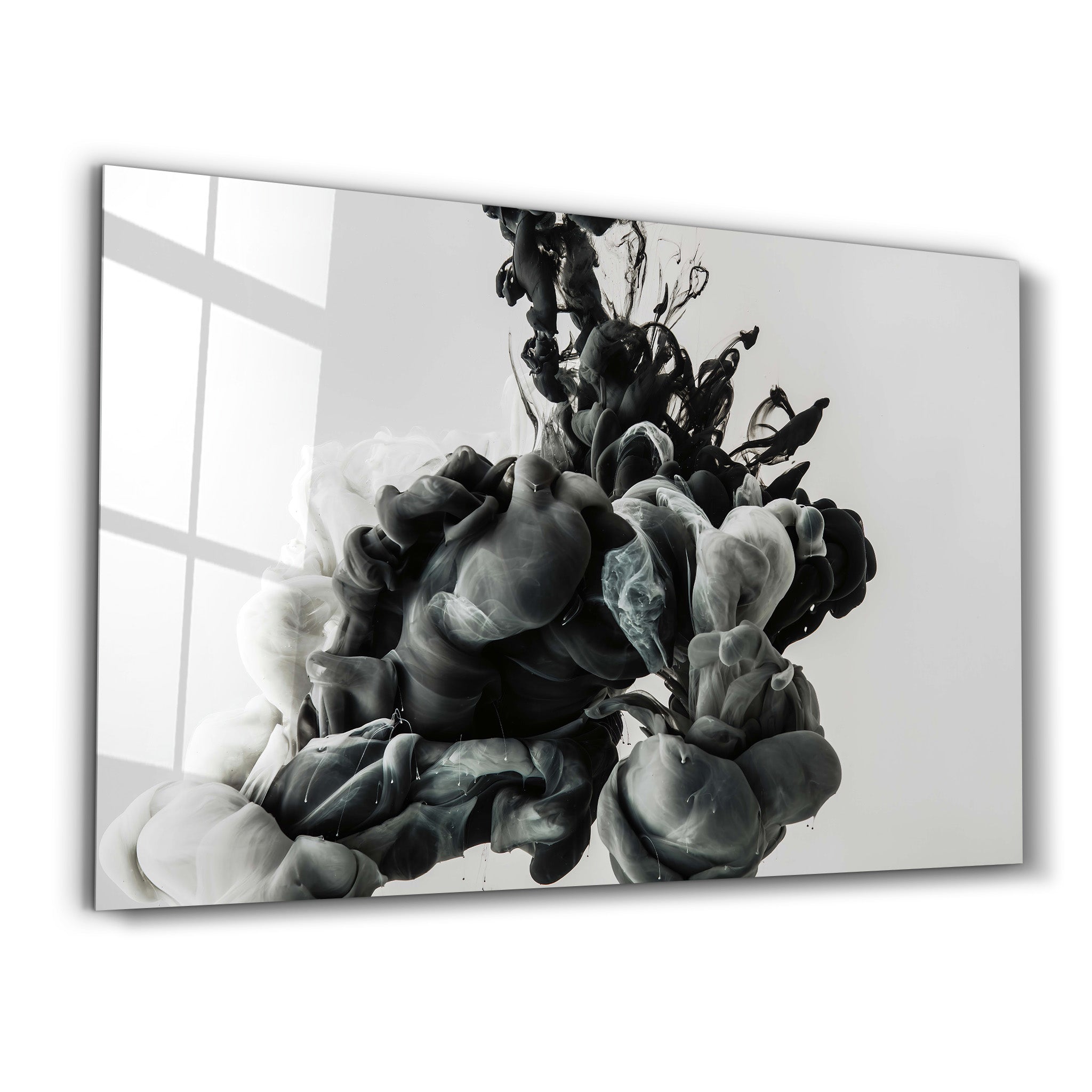・"Black Smoke"・Glass Wall Art - ArtDesigna Glass Printing Wall Art