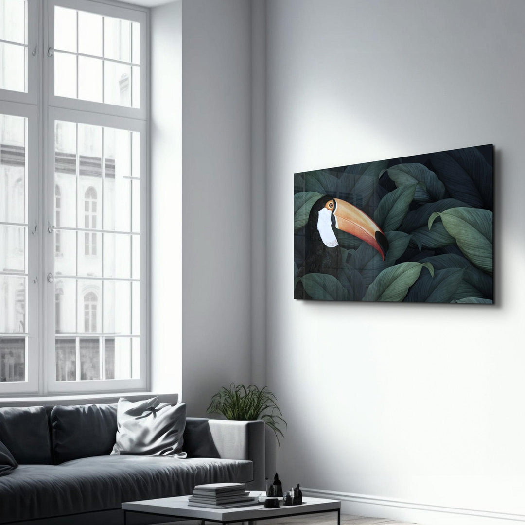 ・"Toucan Parrot"・Glass Wall Art - ArtDesigna Glass Printing Wall Art