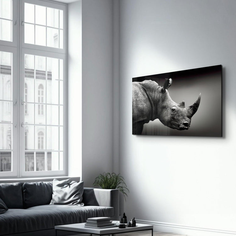 ・"Rhino V2"・Glass Wall Art - ArtDesigna Glass Printing Wall Art