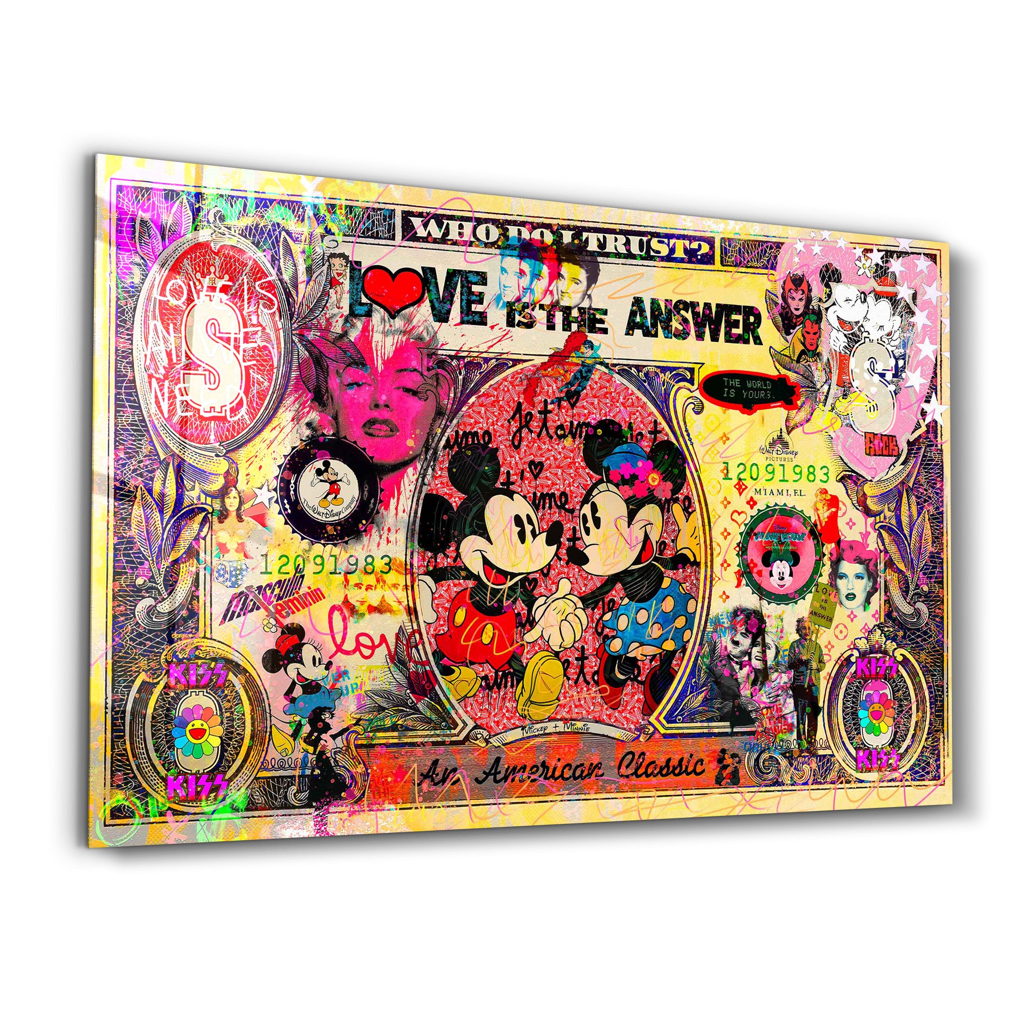 Love is the Answer by Mr. Pablo Costa Glass Wall Art | ArtDesigna