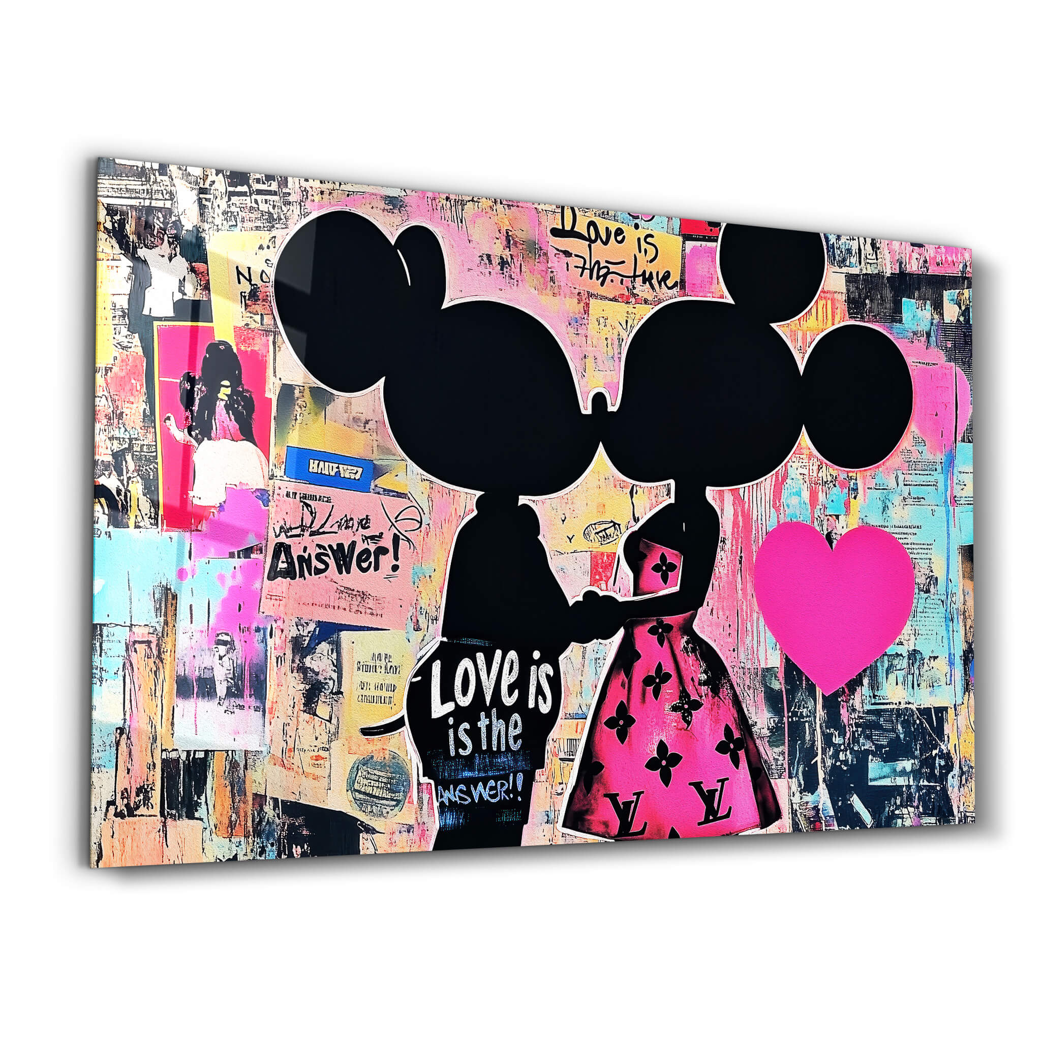 Love Is the Answer | Glass Wall Art – Artdesigna
