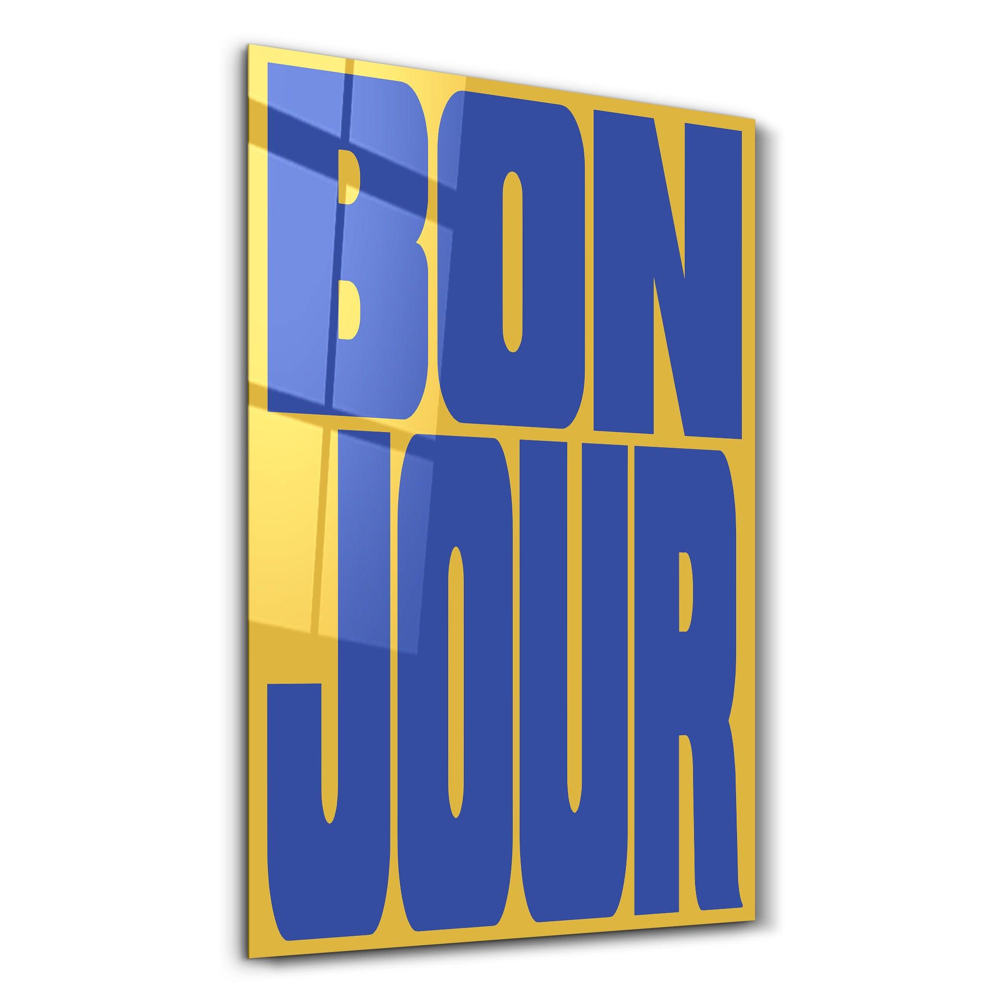 BONJOUR Glass Wall Art | ArtDesigna – Artdesigna