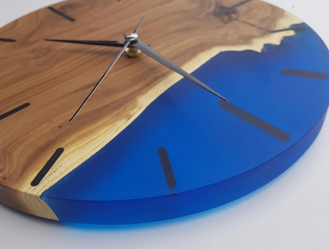 Enchanted SilverBerry Tree & Resin Timepiece | Premium Handmade Wall Clocks - ArtDesigna Glass Printing Wall Art