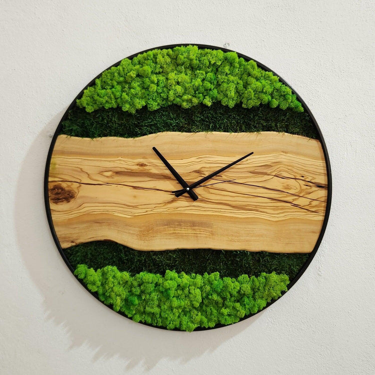Organic Oasis | Premium Handmade Wall Clocks - ArtDesigna Glass Printing Wall Art