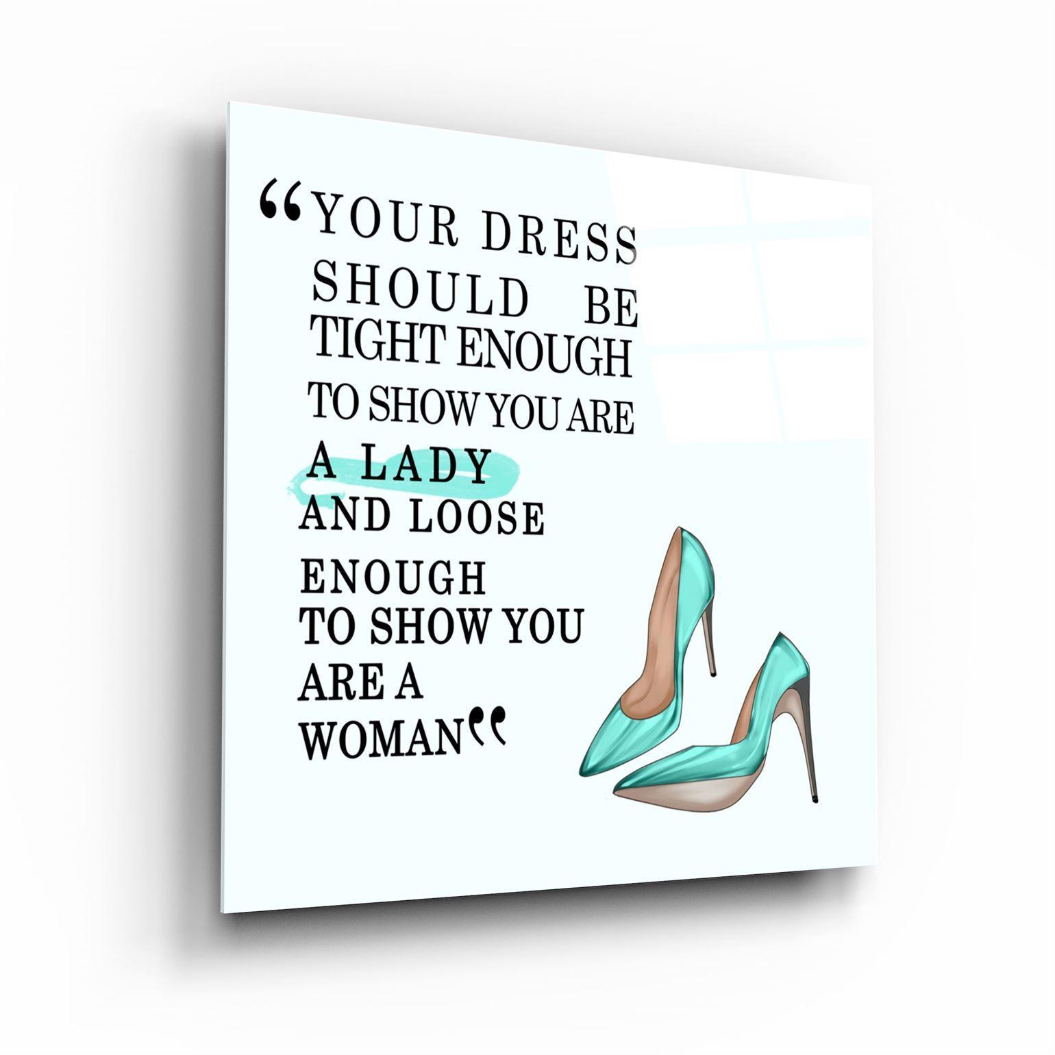 Dress"・Glass Wall Art – Artdesigna1