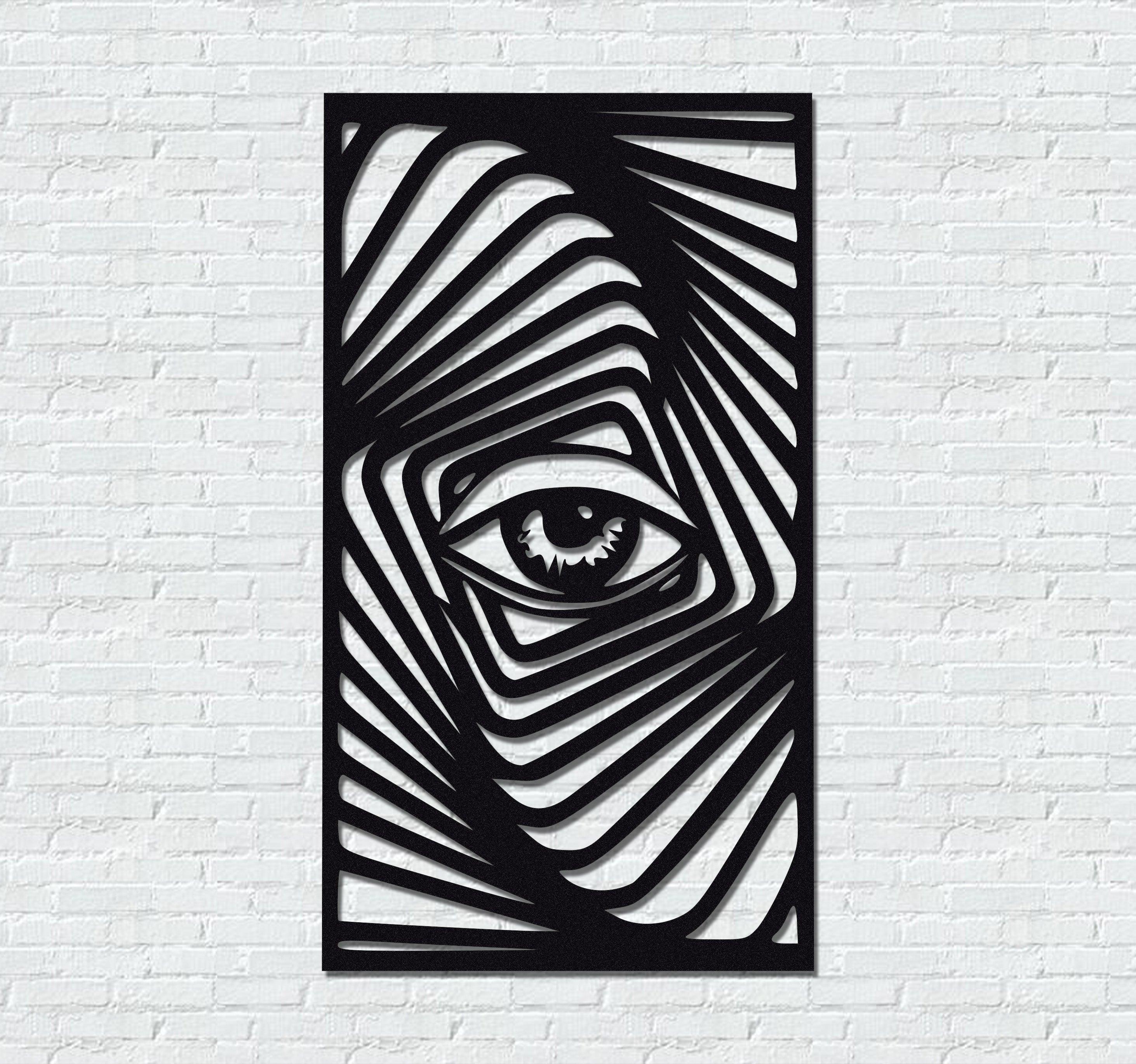 Zebra Eye Metal Wall Art | ArtDesigna – Artdesigna
