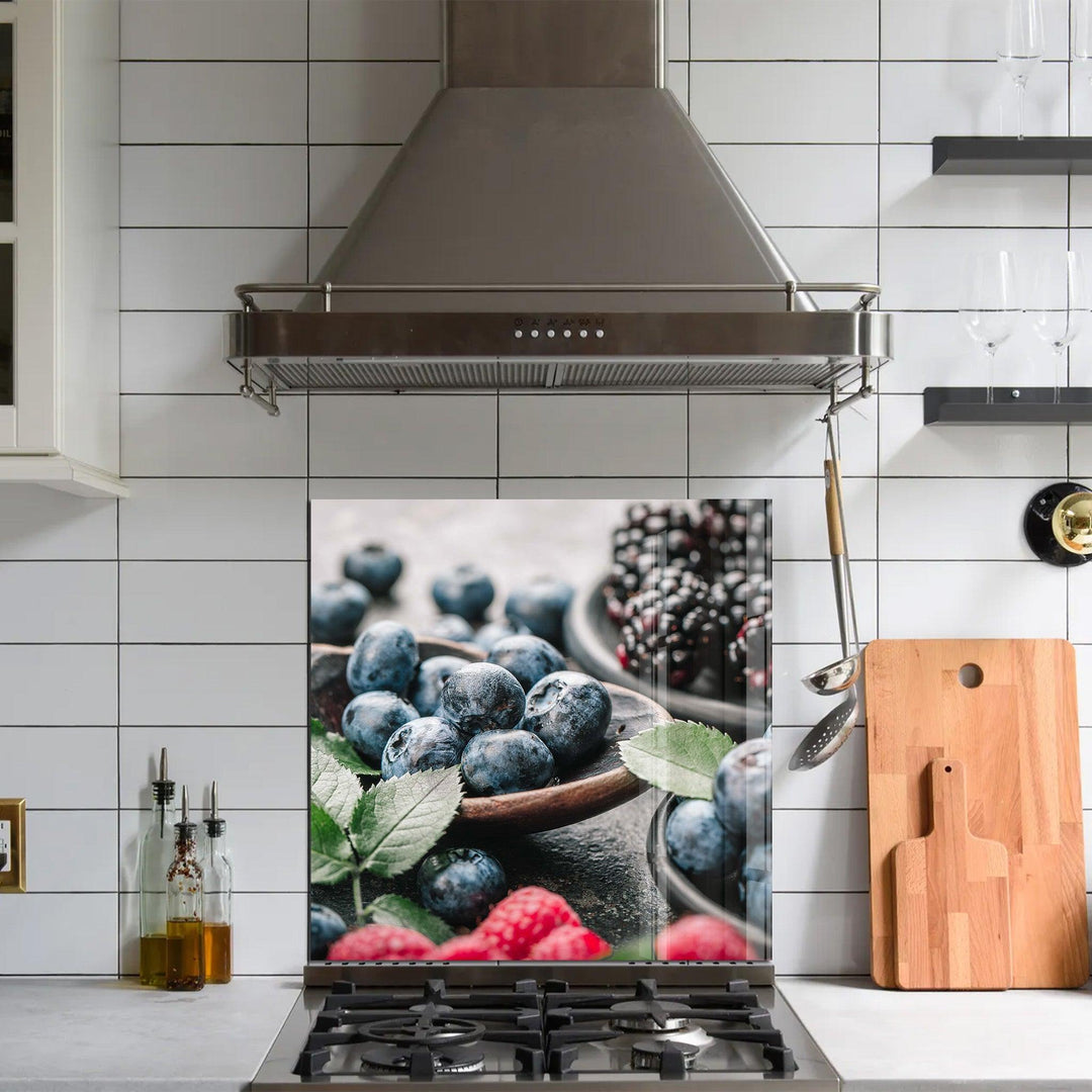 Nordic Berries | Glass Printed Backsplash for your Kitchen