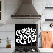 Cooking With Love | Glass Printed Backsplash for your Kitchen - ArtDesigna Glass Printing Wall Art