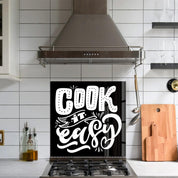 Cook It Easy | Glass Printed Backsplash for your Kitchen - ArtDesigna Glass Printing Wall Art