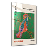Yayoi Kusama Tropical Bird Japanese Pop Art – Glasbild