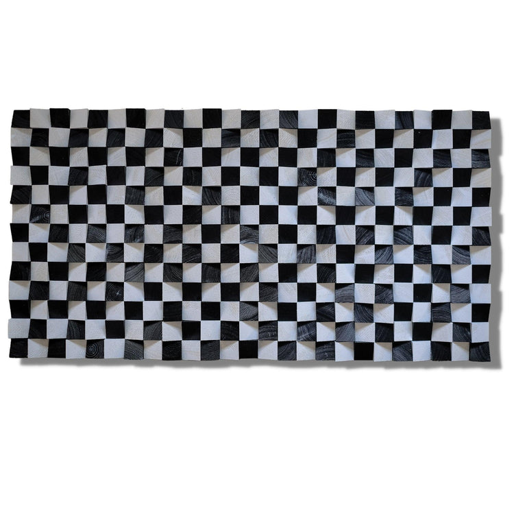 Black and White | Premium Wood Handmade Wall Sculpture - Limited Edition - ArtDesigna Glass Printing Wall Art
