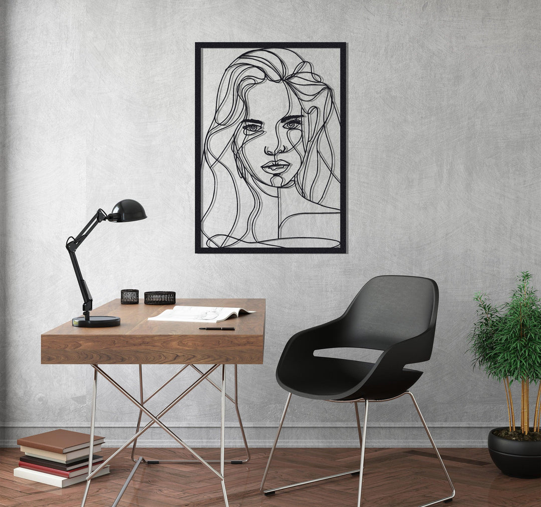 ・"Beautiful Face"・Premium Metal Wall Art - Limited Edition - ArtDesigna Glass Printing Wall Art