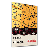 Yayoi Kusama Infinite Eyes Japanese Pop Art – Glasbild