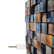 Custom Smoked Wooden Wall Sculpture - ArtDesigna Glass Printing Wall Art