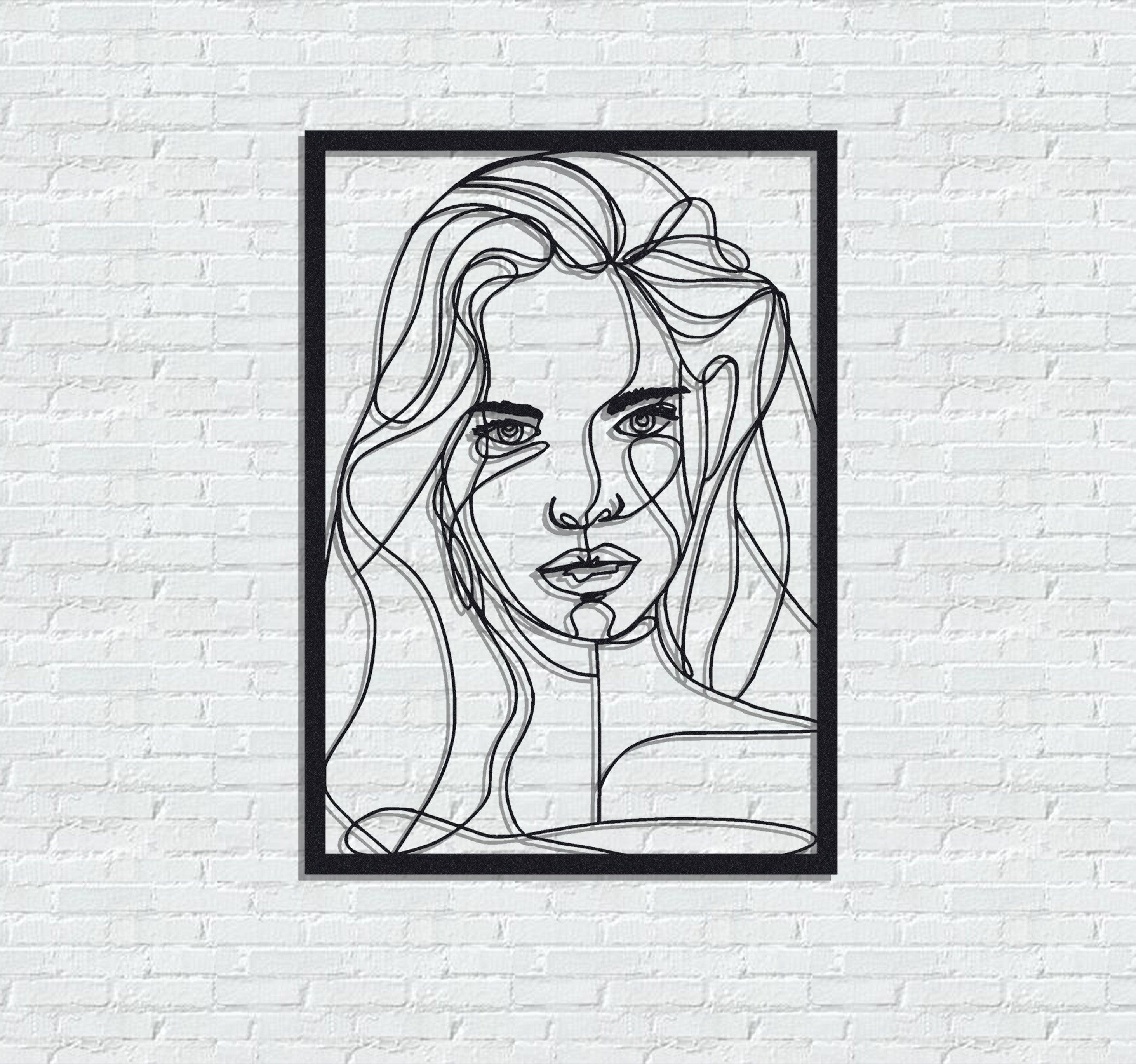 ・"Beautiful Face"・Premium Metal Wall Art - Limited Edition