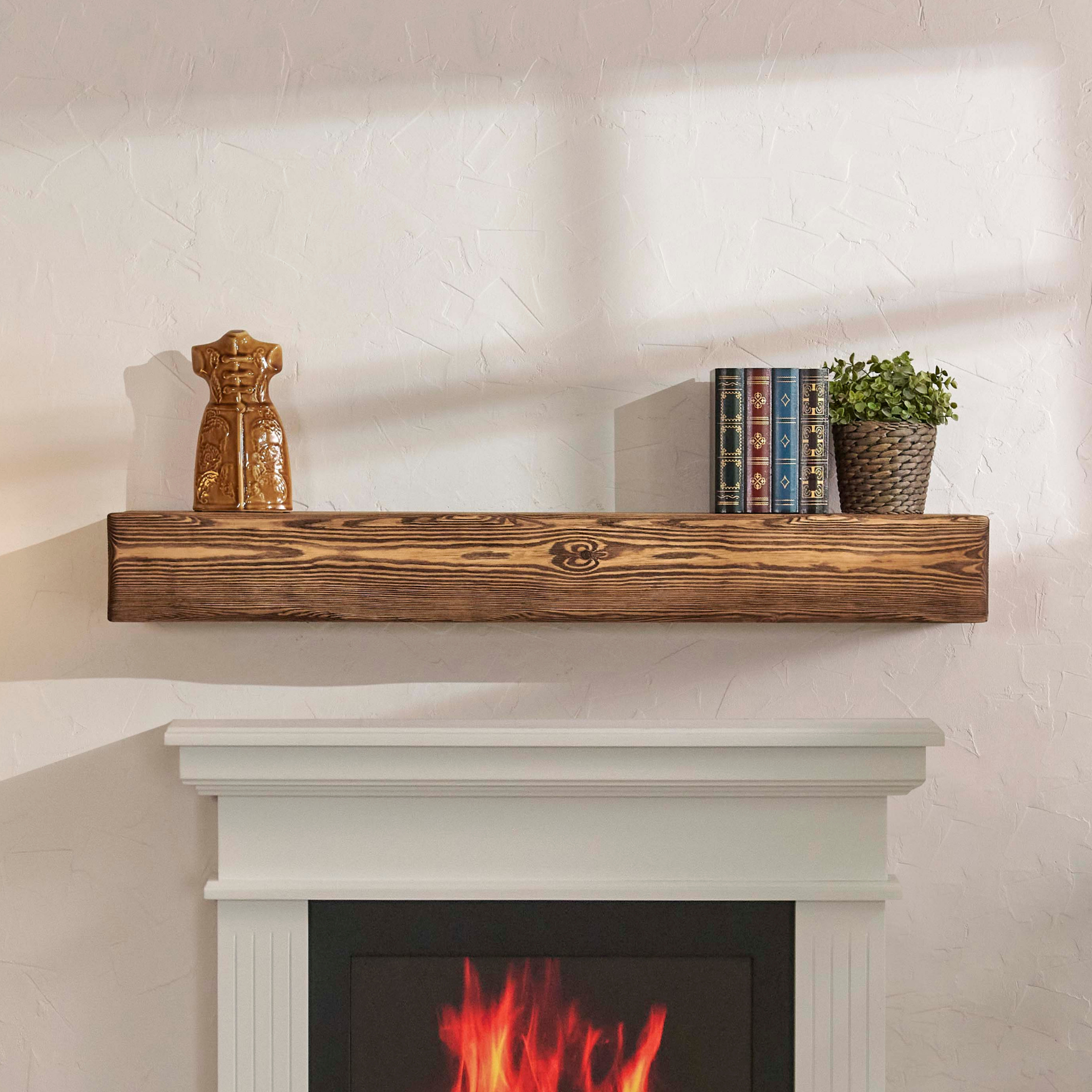 Handcrafted Rustic Fireplace Mantel