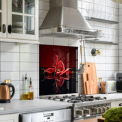 Chili Peppers V2 | Glass Printed Backsplash for your Kitchen - ArtDesigna Glass Printing Wall Art