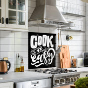 Cook It Easy | Glass Printed Backsplash for your Kitchen - ArtDesigna Glass Printing Wall Art