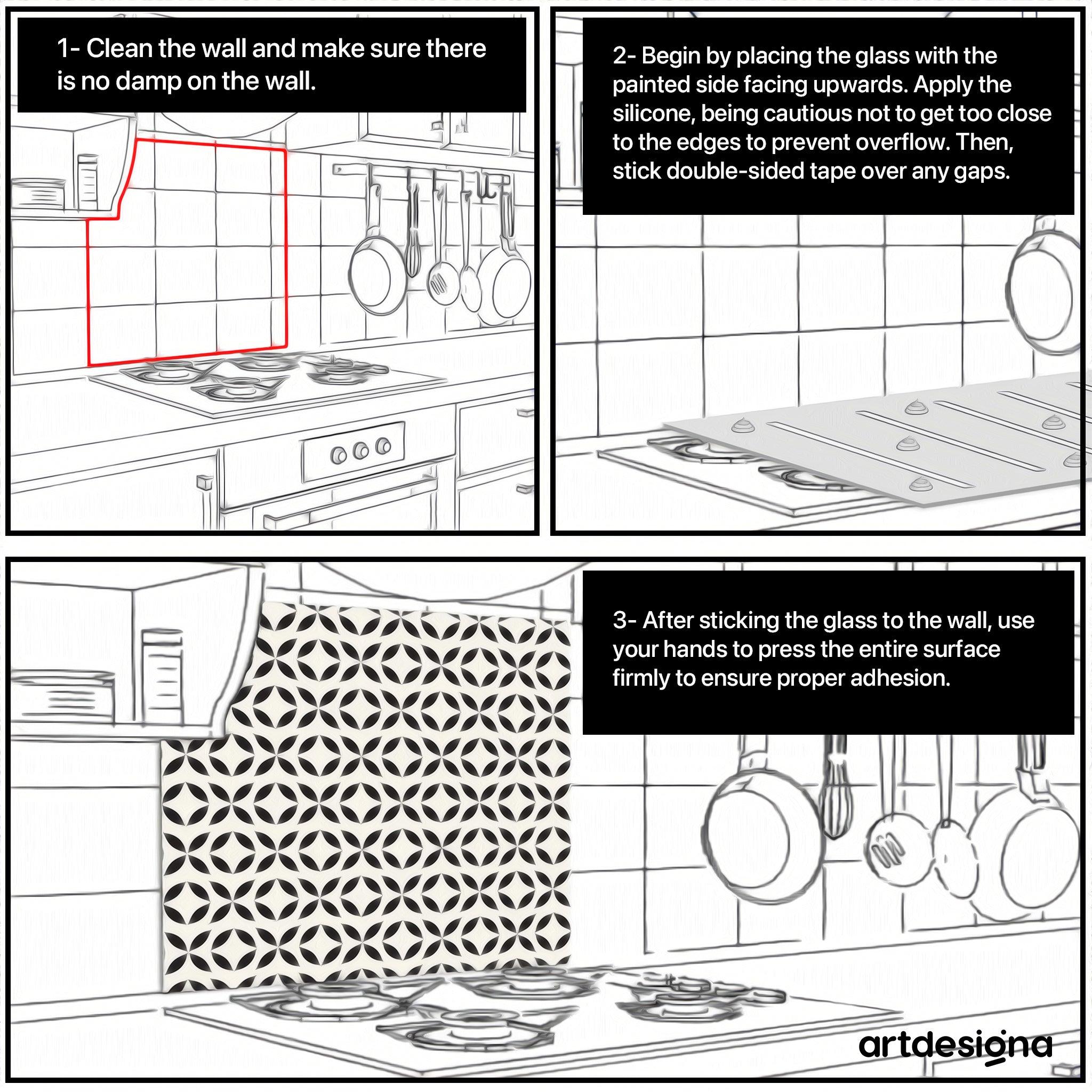 Chili Peppers V2 | Glass Printed Backsplash for your Kitchen - ArtDesigna Glass Printing Wall Art