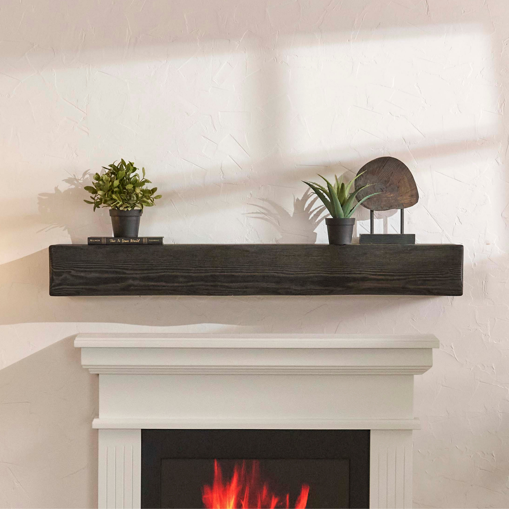 Handcrafted Rustic Fireplace Mantel