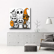 Haunted Halloween Crew | Halloween Style Glass Wall Art