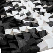 Black and White | Premium Wood Handmade Wall Sculpture - Limited Edition - ArtDesigna Glass Printing Wall Art