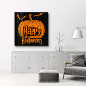 Happy Halloween 2 | Halloween Style Glass Wall Art