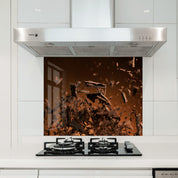 Chocolate | Glass Printed Backsplash for your Kitchen - ArtDesigna Glass Printing Wall Art