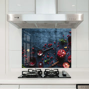 Pomegranates | Glass Printed Backsplash for your Kitchen - ArtDesigna Glass Printing Wall Art