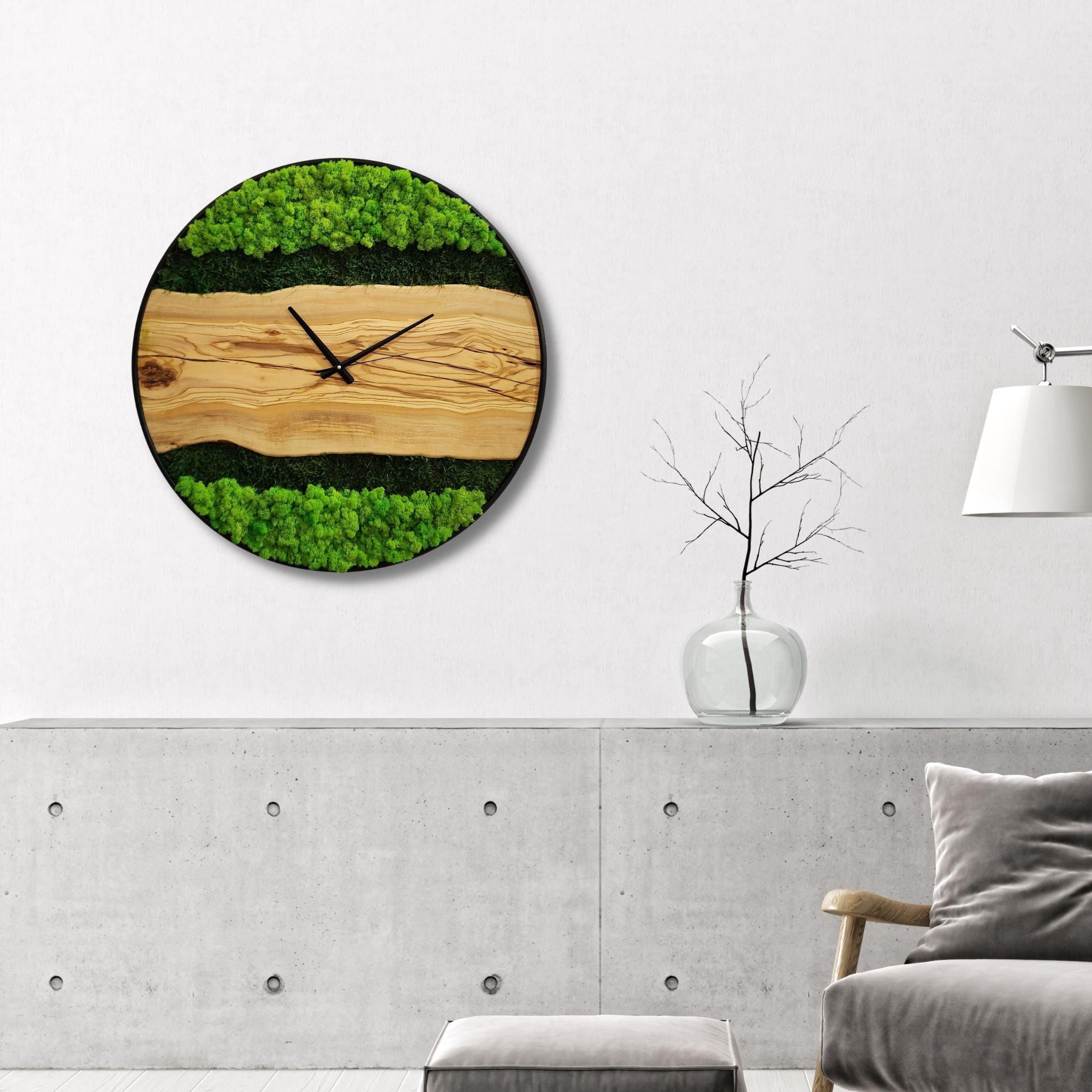 Organic Oasis | Premium Handmade Wall Clocks - ArtDesigna Glass Printing Wall Art