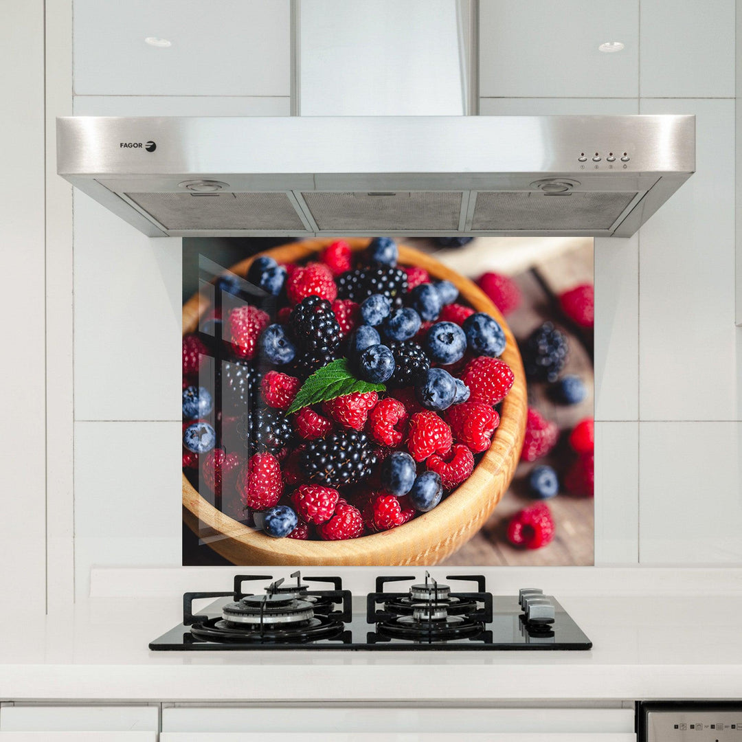 Berries | Glass Printed Backsplash for your Kitchen