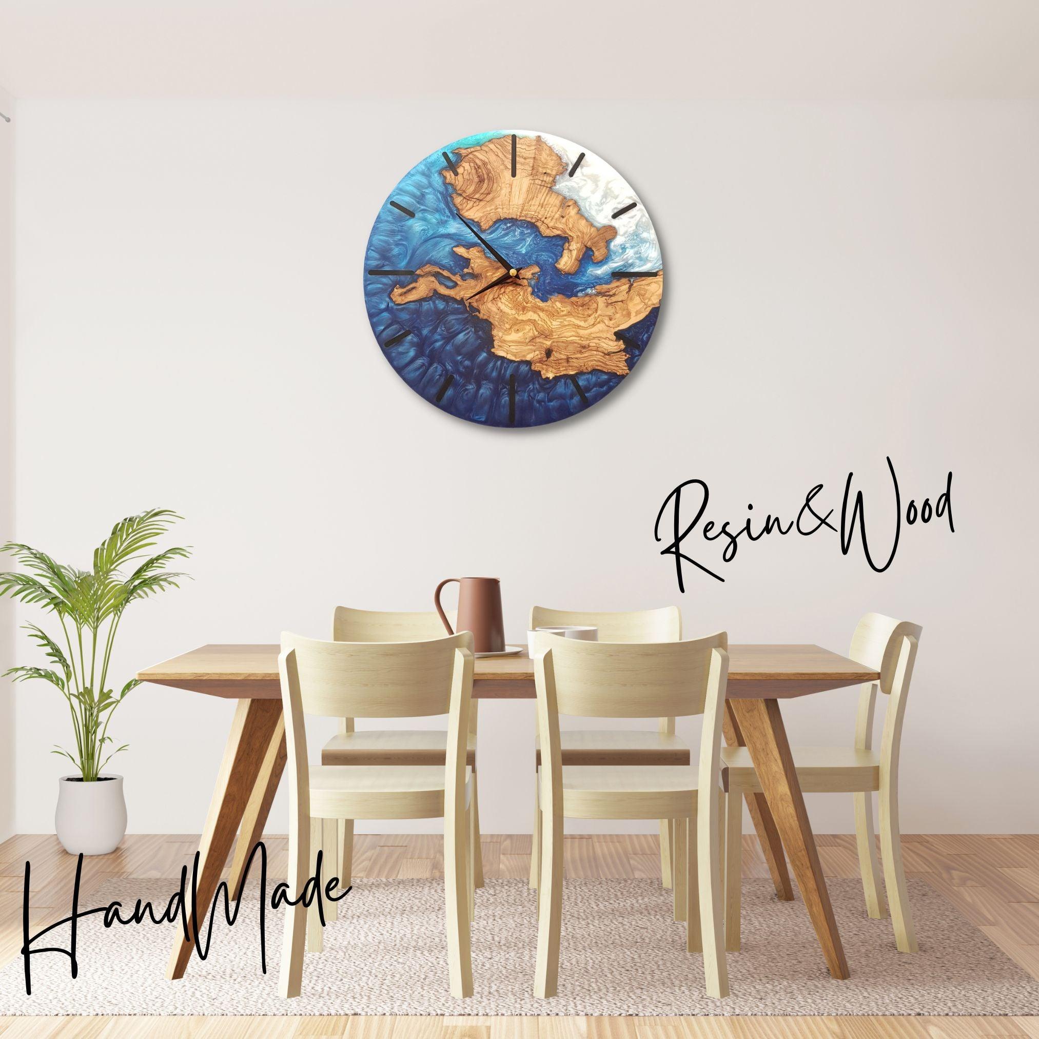 Coastal Azure Timekeeper | Premium Handmade Wall Clocks - ArtDesigna Glass Printing Wall Art