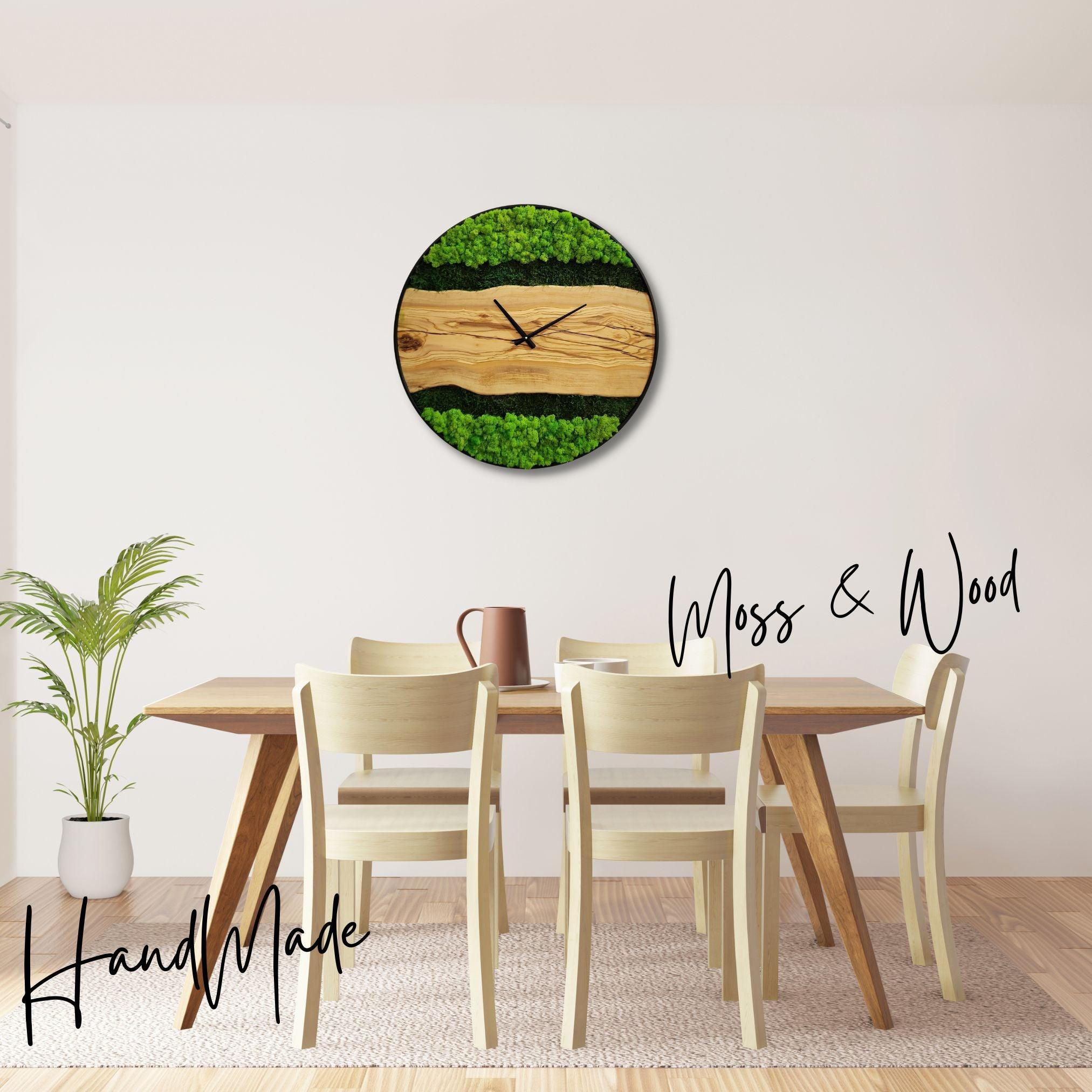 Organic Oasis | Premium Handmade Wall Clocks - ArtDesigna Glass Printing Wall Art