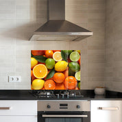 Citrus | Glass Printed Backsplash for your Kitchen - ArtDesigna Glass Printing Wall Art