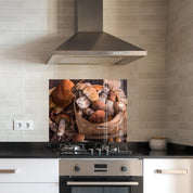 Mushrooms | Glass Printed Backsplash for your Kitchen - ArtDesigna Glass Printing Wall Art