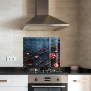 Pomegranates | Glass Printed Backsplash for your Kitchen - ArtDesigna Glass Printing Wall Art