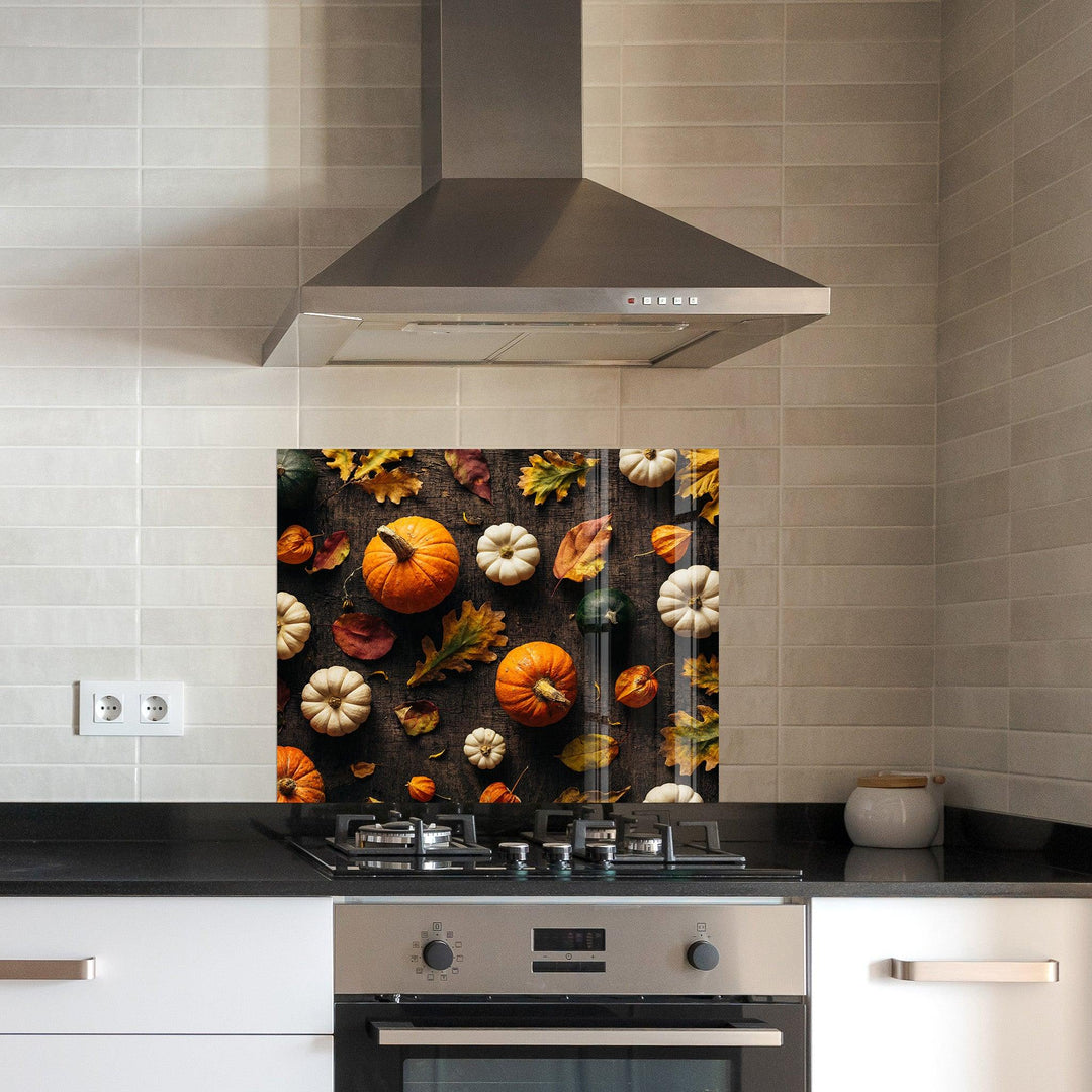 Sweet Pumpkins | Glass Printed Backsplash for your Kitchen