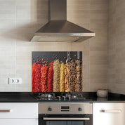 Fresh Spices V2 | Glass Printed Backsplash for your Kitchen - ArtDesigna Glass Printing Wall Art