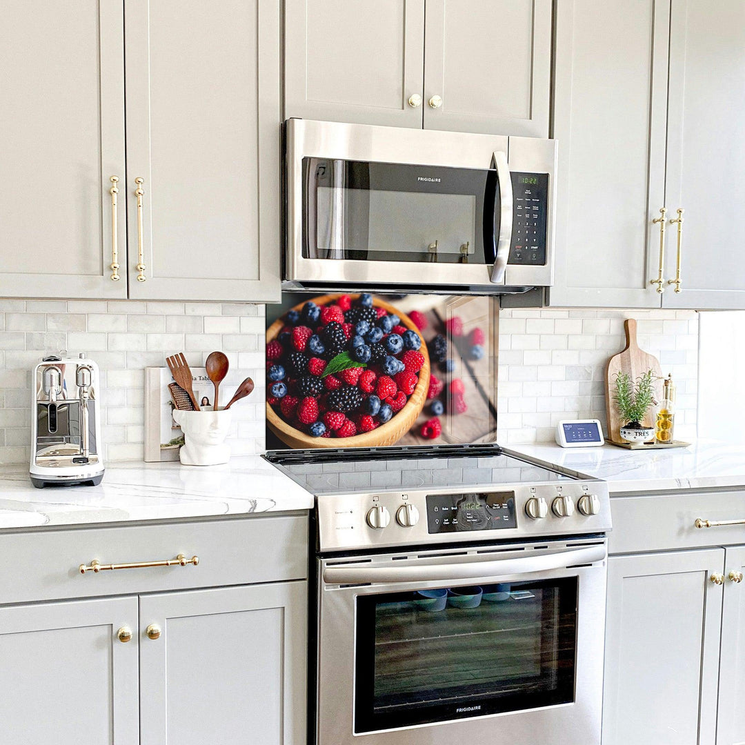Berries | Glass Printed Backsplash for your Kitchen