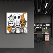 Haunted Halloween Crew | Halloween Style Glass Wall Art