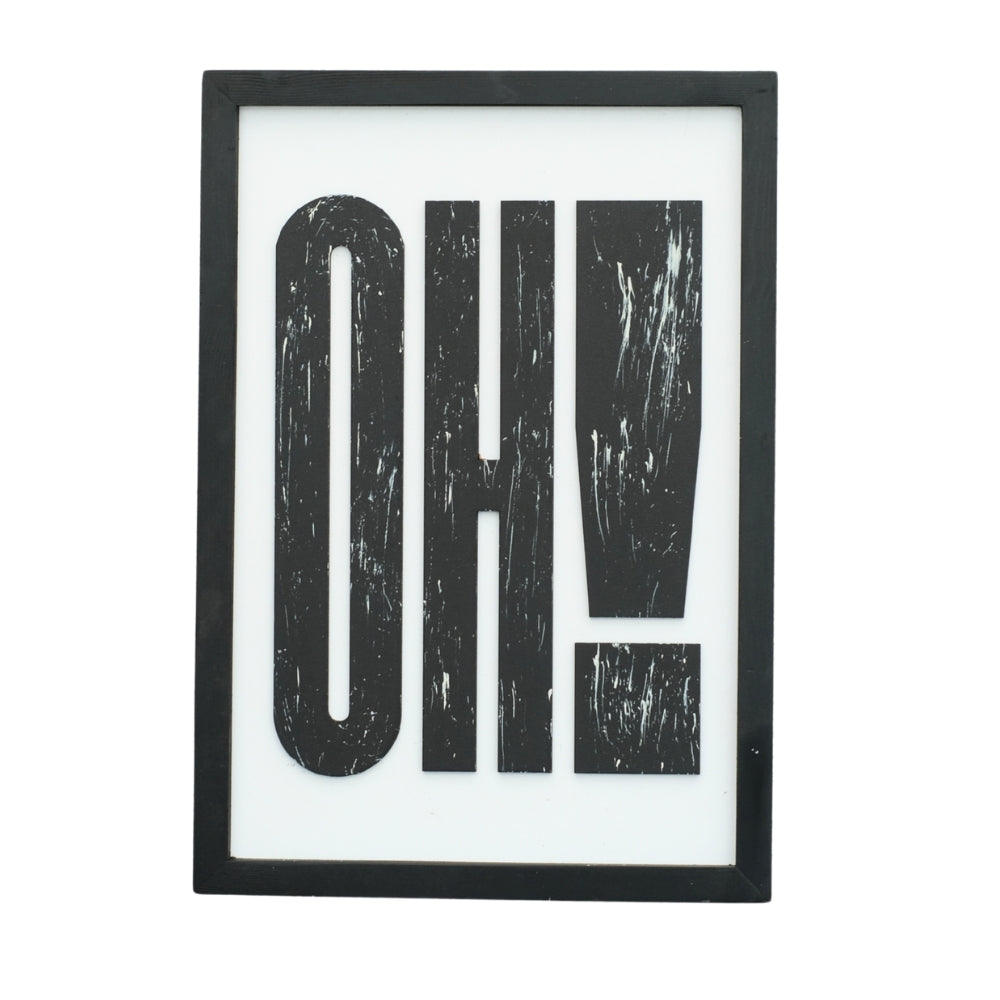 OH! – Bold Wooden Typography Wall Art