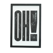 OH! – Bold Wooden Typography Wall Art