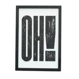 OH! – Bold Wooden Typography Wall Art