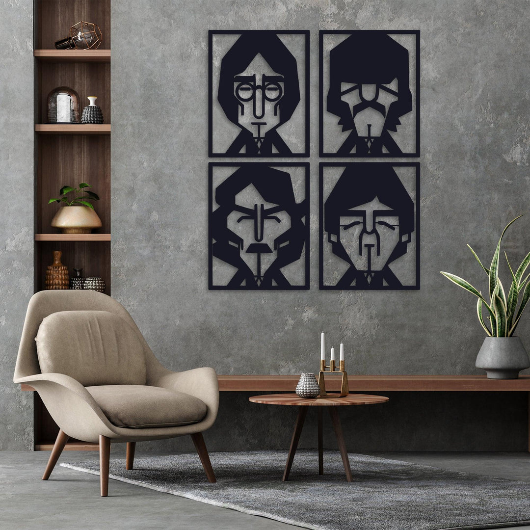 ・"The Beatles"・Premium Metal Wall Art - Limited Edition - ArtDesigna Glass Printing Wall Art